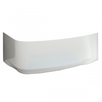 Tablier pour baignoire asymétrique Frisbee 140x80cm acrylique Blanc installation à droite - LEDA Réf. L26FR3A0201