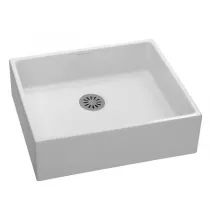 Timbre &agrave; poser Delta 51cm &eacute;maill&eacute; 3 faces c&eacute;ramique Blanc brillant - JACOB DELAFON R&eacute;f. ESA01-00