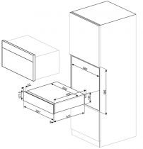 Tiroir chauffant Push Pull Classica / Elementi Inox  - SMEG Réf. CPR315X