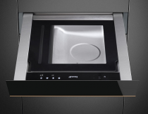 Tiroir mise sous vide Push Pull Dolce Stil Novo Noir - SMEG Réf. CPV615NR