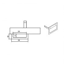 TOALLERO COMPAKT BL MATE 33X10 - SALGAR Réf. 26194