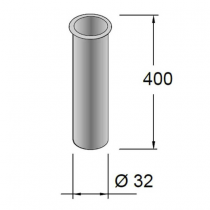 Tube Ø32 x 400mm Chromé - SALGAR Réf. 7787