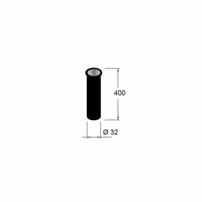 Tuyau compl�mentaire NOIR �32x400 mm pour siphon VINCI - SALGAR R�f. 85679