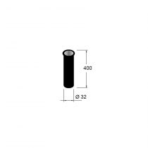 Tuyau complémentaire NOIR Ø32x400 mm pour siphon VINCI - SALGAR Réf. 85679