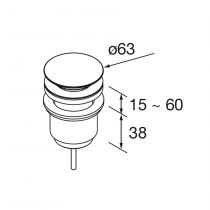 Valve ouverte Flow Chromé - SALGAR Réf. 102303