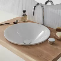 Vasque à encastrer céramique Carillon Ø44cm Blanc - Jacob Delafon Réf. E96118-0