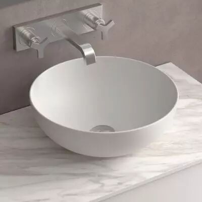 Vasque � poser ALTIRO �39cm C�ramique Blanc mat - SALGAR R�f. 24555