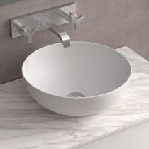 Vasque à poser ALTIRO Ø39cm Céramique Blanc mat - SALGAR Réf. 24555