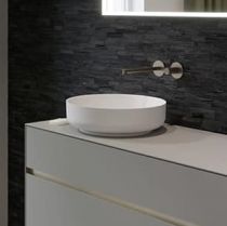 Vasque à poser Calypsa Ø44 Solid Surface blanc mat - DECOTEC Réf.1822341