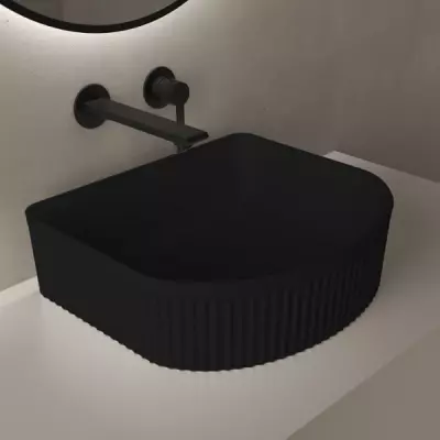 Vasque � poser H�racl�s 41.5x36cm Noir mat - O\'DESIGN R�f. VAS-HER415X360-NM