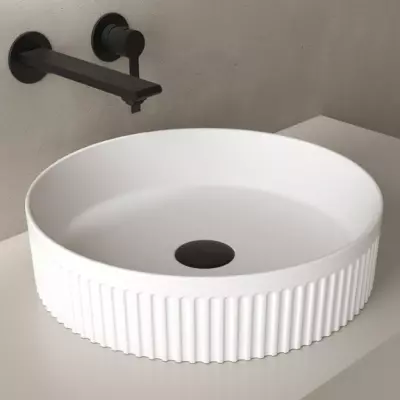 Vasque � poser H�racl�s �40cm Blanc mat - O\'DESIGN R�f. VAS-HER400-BM