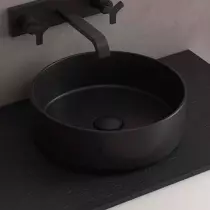 Vasque à poser KANDY Ø36 céramique Noir mat - SALGAR Réf. 114519