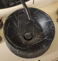 Vasque à poser Vox Ø42 céramique Marbre Orage - JACOB DELAFON Réf. E14800-HYG