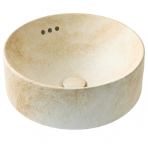 Vasque à poser Vox Ø42 céramique Travertin sable - JACOB DELAFON Réf. E14800-HYE