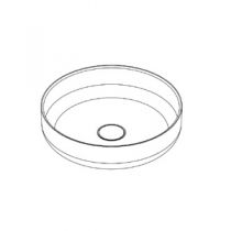 Vasque Calypsa Ø44 Solid Surface extérieur laqué - DECOTEC Réf.1822342