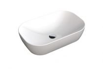 Vasque céramique MILO L60 x P40 x H12,5 cm - Sans trop plein intégré - DECOTEC Réf. 1208231