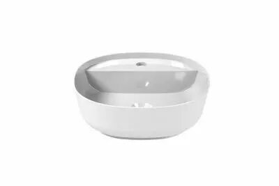 Vasque c�ramique OBLONG 40 - c�ramique blanc brillant - DECOTEC R�f. 1790281