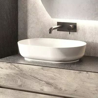 Vasque c�ramique Oblong 61x41cm Blanc - DECOTEC R�f. 179042100001