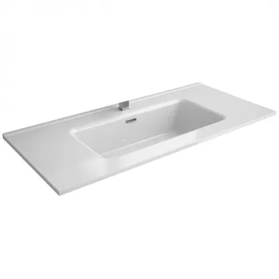 Vasque CONSTANZA 101x46cm perc�e 1 trou Porcelaine blanche - SALGAR R�f. 26779
