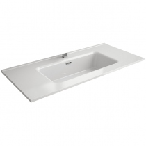 Vasque CONSTANZA 101x46cm percée 1 trou Porcelaine blanche - SALGAR Réf. 26779