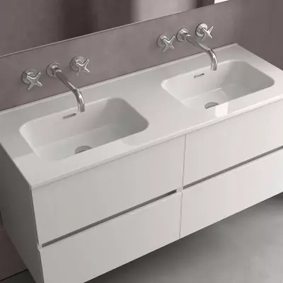 Vasque CONSTANZA 121x46cm non perc�e Porcelaine blanche - SALGAR R�f. 114560