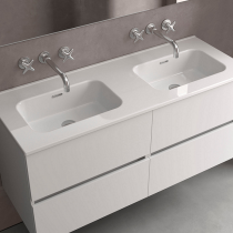 Vasque CONSTANZA 121x46cm non percée Porcelaine blanche - SALGAR Réf. 114560