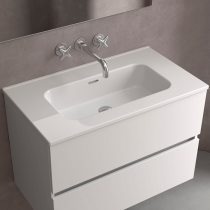 Vasque CONSTANZA 81x46cm non percée Porcelaine blanche - SALGAR Réf. 114558