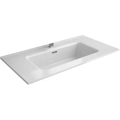 Vasque CONSTANZA 91x46cm perc�e 1 trou Porcelaine blanche - SALGAR R�f. 26780