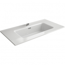 Vasque CONSTANZA 91x46cm percée 1 trou Porcelaine blanche - SALGAR Réf. 26780