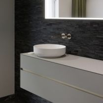 Vasque Karma Ø50cm Non percée Solid Surface - DECOTEC Réf. 1208251