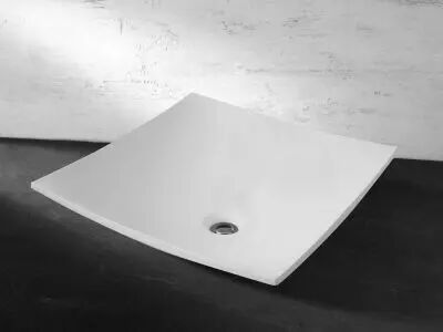 VASQUE RIALTO L 40 CM SANS TROP PLEIN finition Solid Decor blanc polaire 100 - DECOTEC R�f. 1214371
