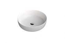 Vasque Solid surface KARMA diam. 50 x H15 cm - Sans trou de robinet - Sans trop plein intégré - DECOTEC Réf. 1208251