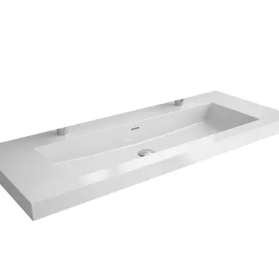 Vasque Toscana 120.5cm perc�e 2 trous Blanc - SALGAR R�f. 26938
