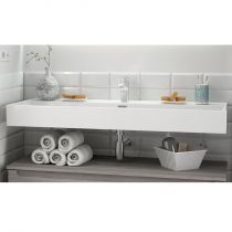 Vasque VENETO 121x46cm percée 1 trou Blanc - SALGAR Réf. 24177
