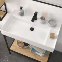 Vasque VENETO 81x46cm percée 1 trou Blanc - SALGAR Réf. 23401