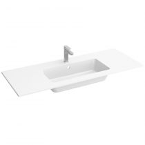 Vasque VILNA 120,5x46cm percée 1 trou SolidSurface - SALGAR Réf. 91327