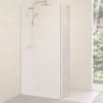 Volet mobile 35cm verre Cosmos XL gauche profil� Blanc grain�- KINEDO R�f. PA2495BCOXEG