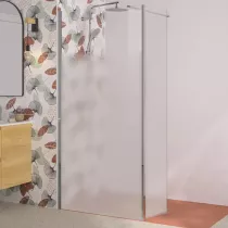 Volet mobile 35cm verre Cosmos XL gauche profilé Chromé - KINEDO Réf. PA2495CCOXEG