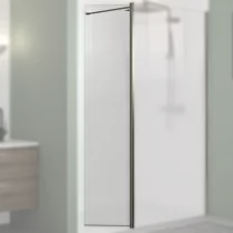 Volet pivotant Walk-in Premium Solo Design 45cm verre Cosmos XL droite profilé Graphite brossé - KINEDO Réf. PA8290GCOXED