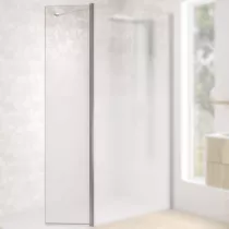 Volet pivotant Walk-in Premium Solo Design 45cm verre Cosmos XL droite profilé Inox brossé - KINEDO Réf. PA8290ICOXED
