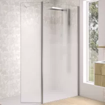 Volet pivotant Walk-in Premium Solo Design 45cm verre Cosmos XL droite profilé Inox brossé - KINEDO Réf. PA8290ICOXED