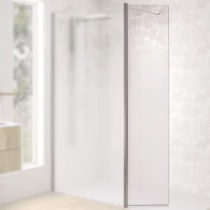 Volet pivotant Walk-in Premium Solo Design 45cm verre Cosmos XL gauche profilé Inox brossé  - KINEDO Réf. PA8290ICOXEG