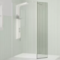 Volet pivotant Walk-in Premium Solo Design 45cm verre transparent profilé Blanc grainé - KINEDO Réf. PA8290BGTNE