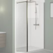 Volet pivotant Walk-in Premium Solo Design 45cm verre transparent profilé Graphite brossé - KINEDO Réf. PA8290GTNE