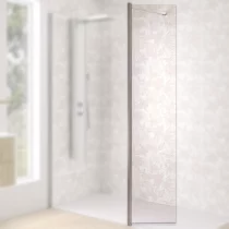 Volet pivotant Walk-in Premium Solo Design 45cm verre transparent profilé Inox brossé  - KINEDO Réf. PA8290ITNE